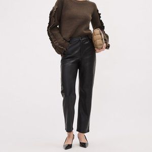 RW&CO. Faux Leather High Rise Cropped Pants